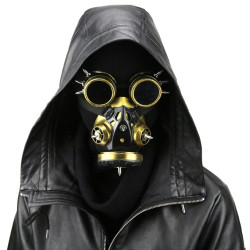 KinkHarness Masque et lunettes Splice Gold